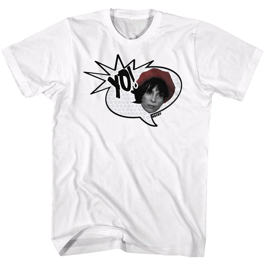 Rockinstone Rocky Movie Yo Adrian White Adult T-shirt Size:s