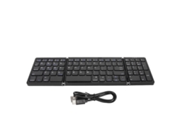 Teclado Sem Fio Plegável Bluetooth Preto