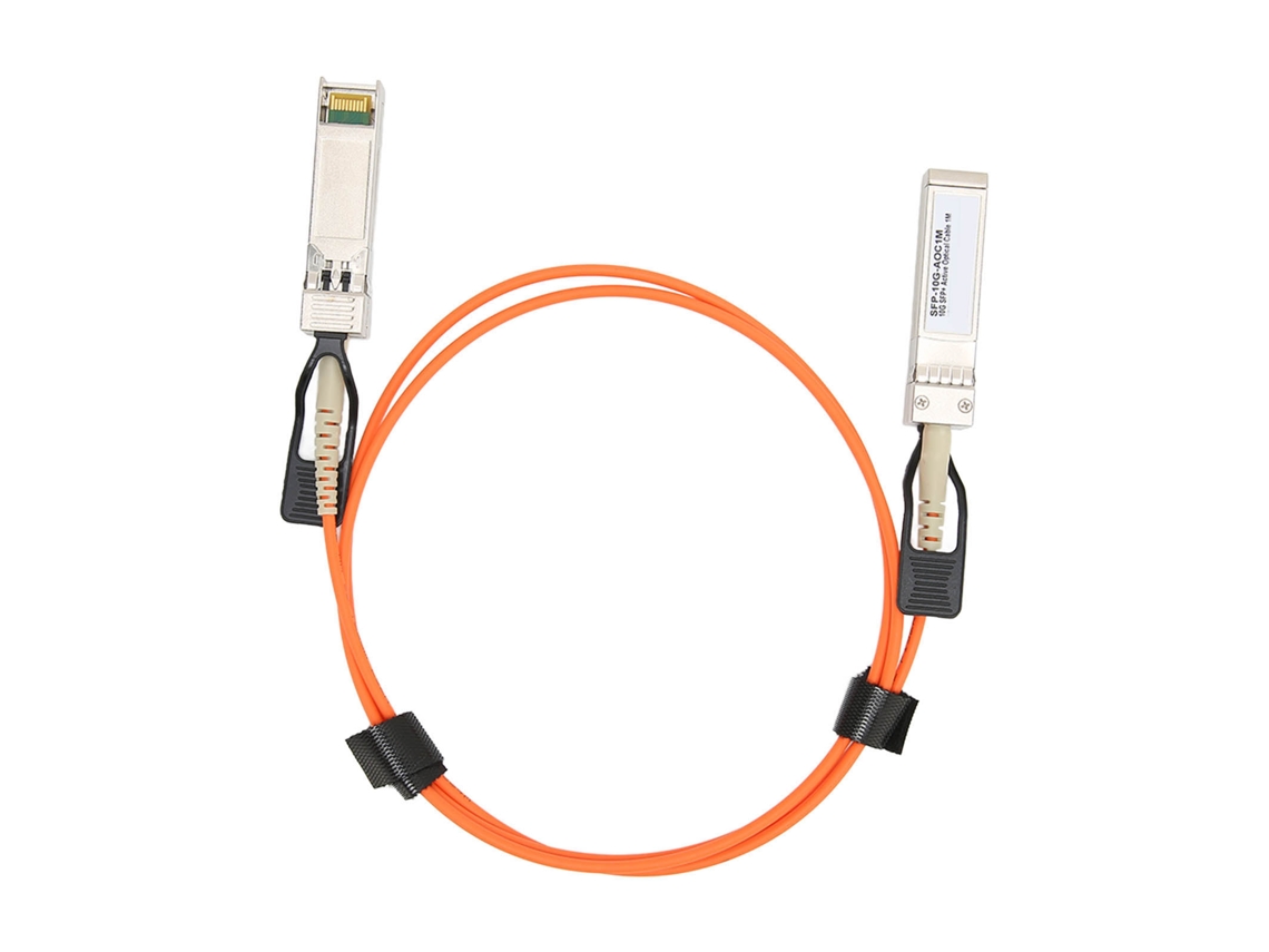 Cabo Óptico Ativo 10G AOC 1m SFP+ Plug and Play baixo consumo compatível com Cisco Huawei | S/MARCA