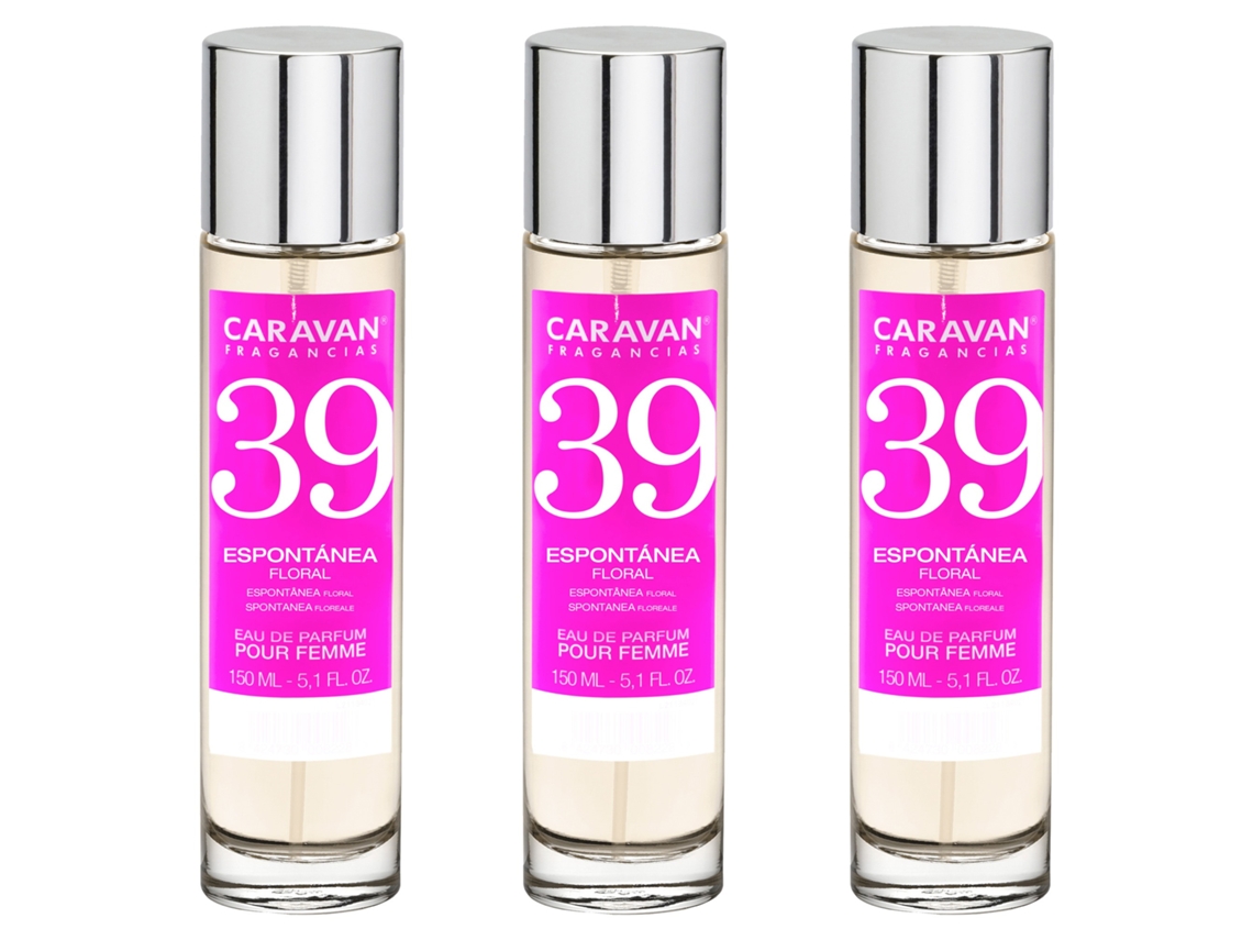 3X Perfume Feminino Nº39 150Ml CARAVAN