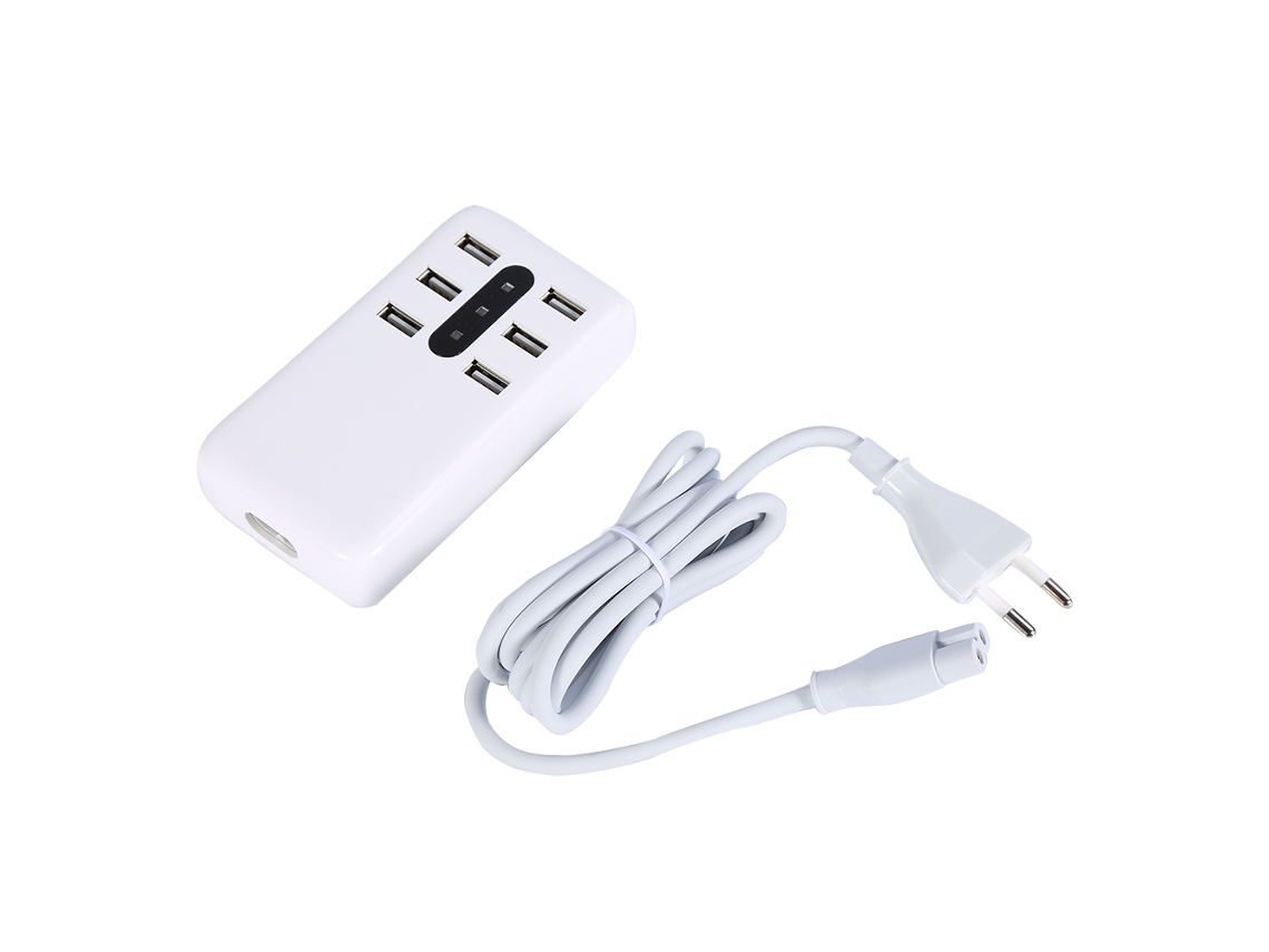 Carregador EOOCOO (6 Portas Usb com Função de Luz)