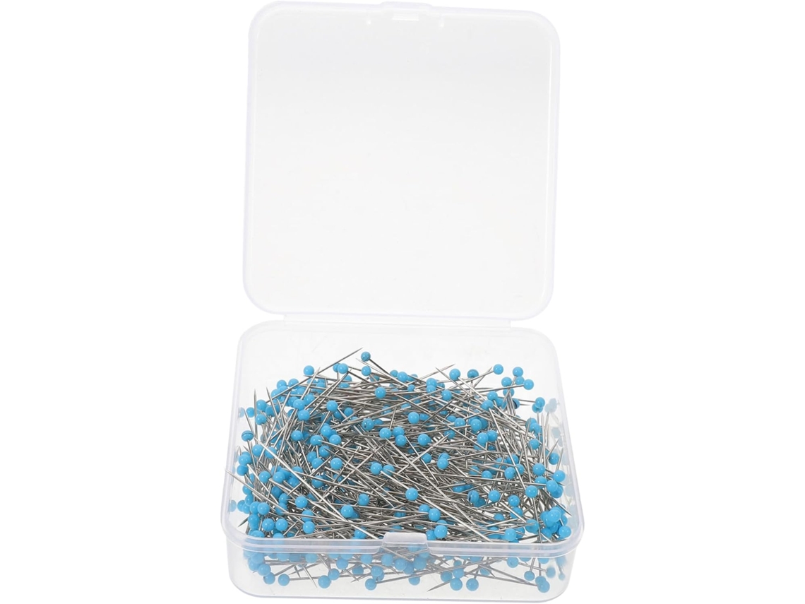 500 Alfinetes Com Cabeça De Vidro E Agulhas De Aço Inoxidável Para Costura, Patchwork E Bordado - Alfinetes