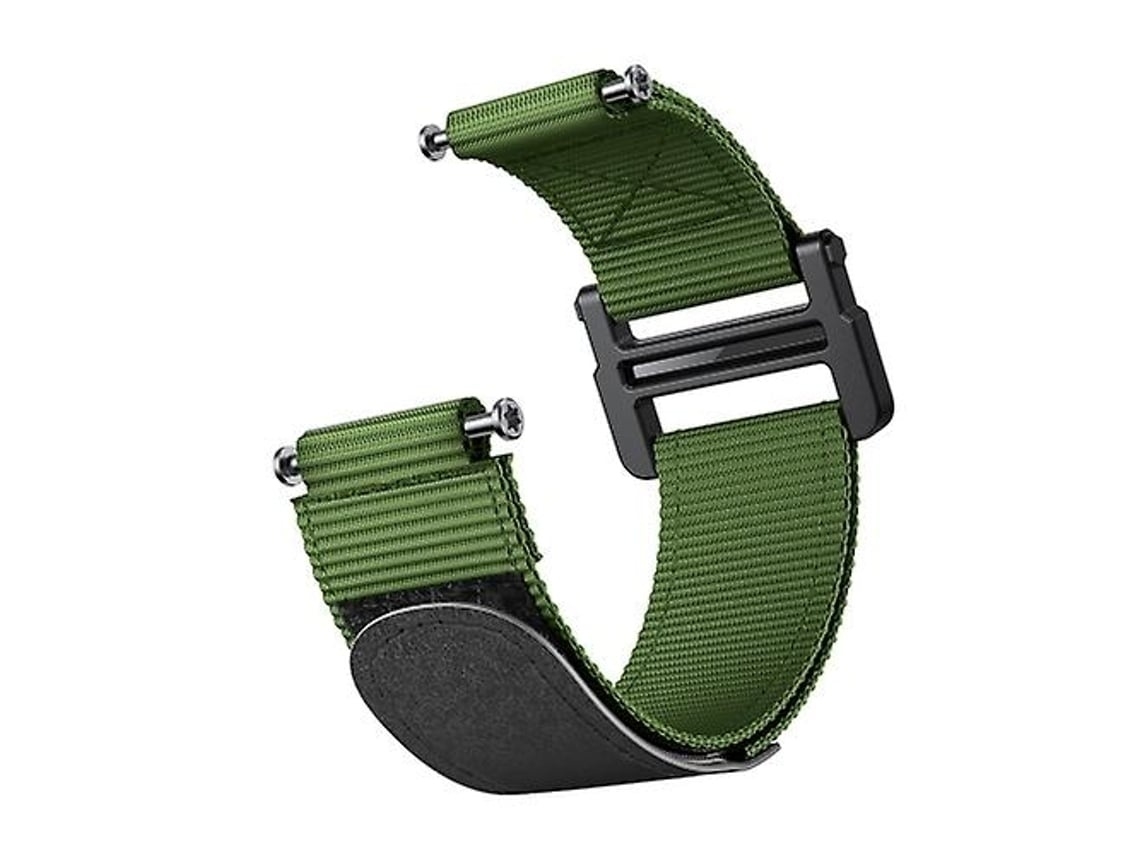 Pulseira De Relógio Lurelia Para Garmin Forerunner 735xt Gancho E Presilha Nylon Exército Verde