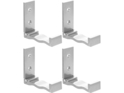 Conjunto De 4 Ganchos Parede Metálicos Adesivos E Dobráveis, Ideais