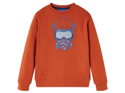 Sweatshirt Para Criança Cor Ferrugem-claro 140