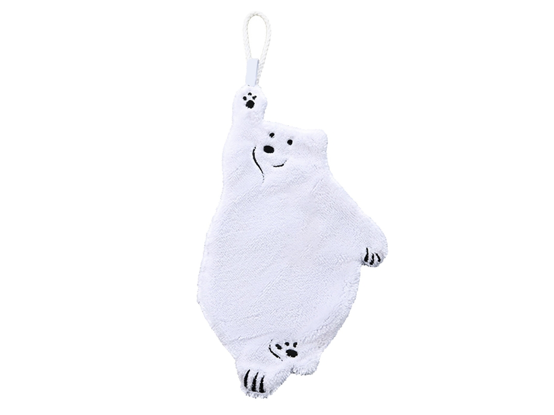 Toalhas De Mão Fofas Urso, Absorventes Espessadas Secagem Rápida, Penduradas Para Cozinha E Banheiro