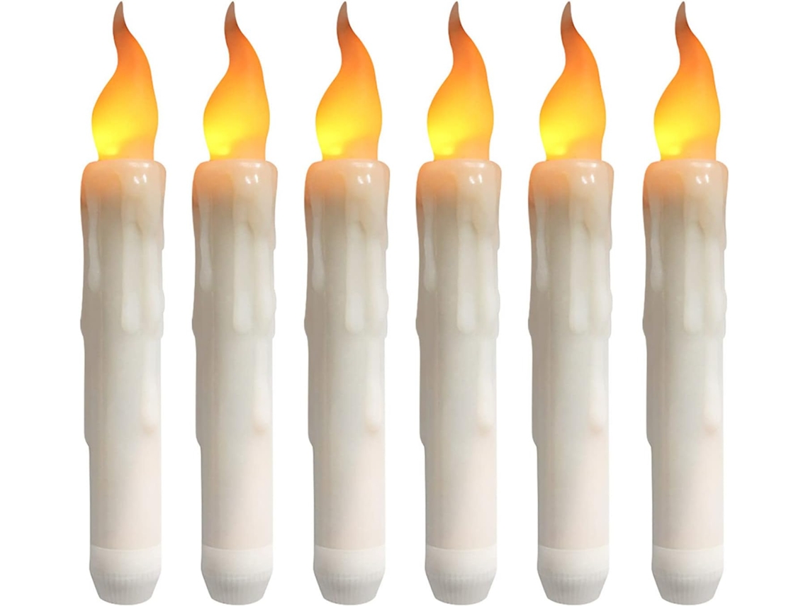 Velas De Led Sem Chama, Branco Quente, Piscantes, Alimentadas Por Bateria, Decorações Festivas SUNNY SPACES
