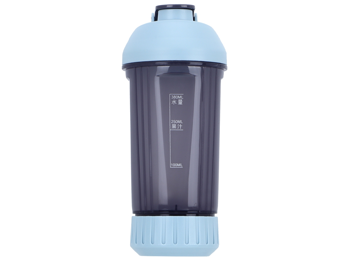 Laxiscreed Copo Espremedor De Suco Portátil Mini Manual Com Função De Agitação, Azul Claro