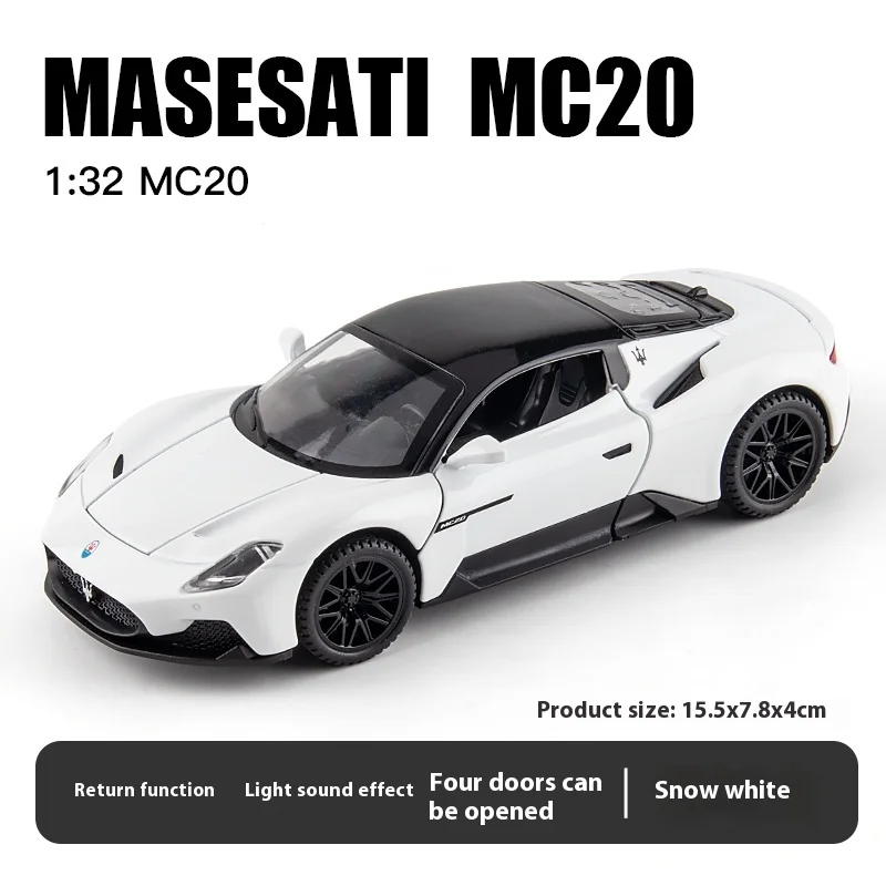 (branco) Miniatura Mc20 Em Escala 1:32