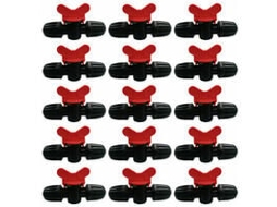 Acessórios para Jardim: Conjunto de 15Pcs Juntas de Irrigação com Válvulas de Passagem com Travamento
