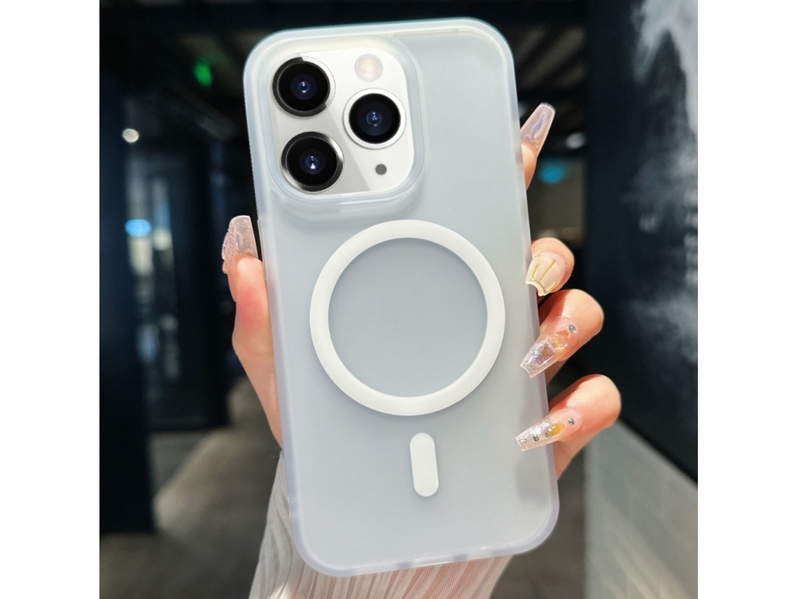Capa Transparente Híbrida Para Iphone 11 Pro Max - Tpu E Pc Com Magsafe - Branca