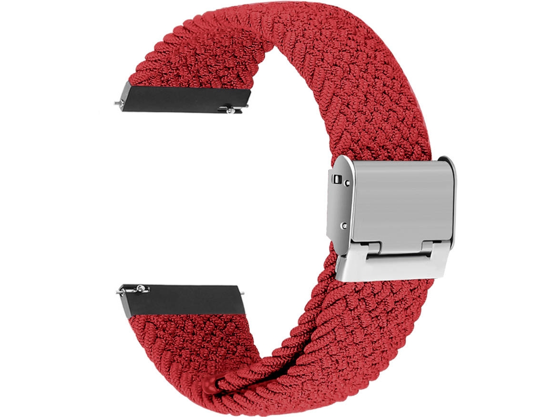 Bracelete Entrançada Ajustável para Huawei Watch 3 Vermelho