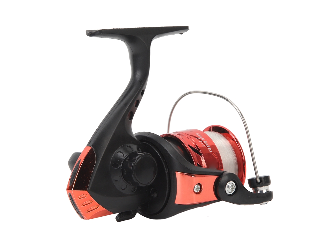 Molinete de Pesca Leve Ultra Suave 5.2:1 com Linha