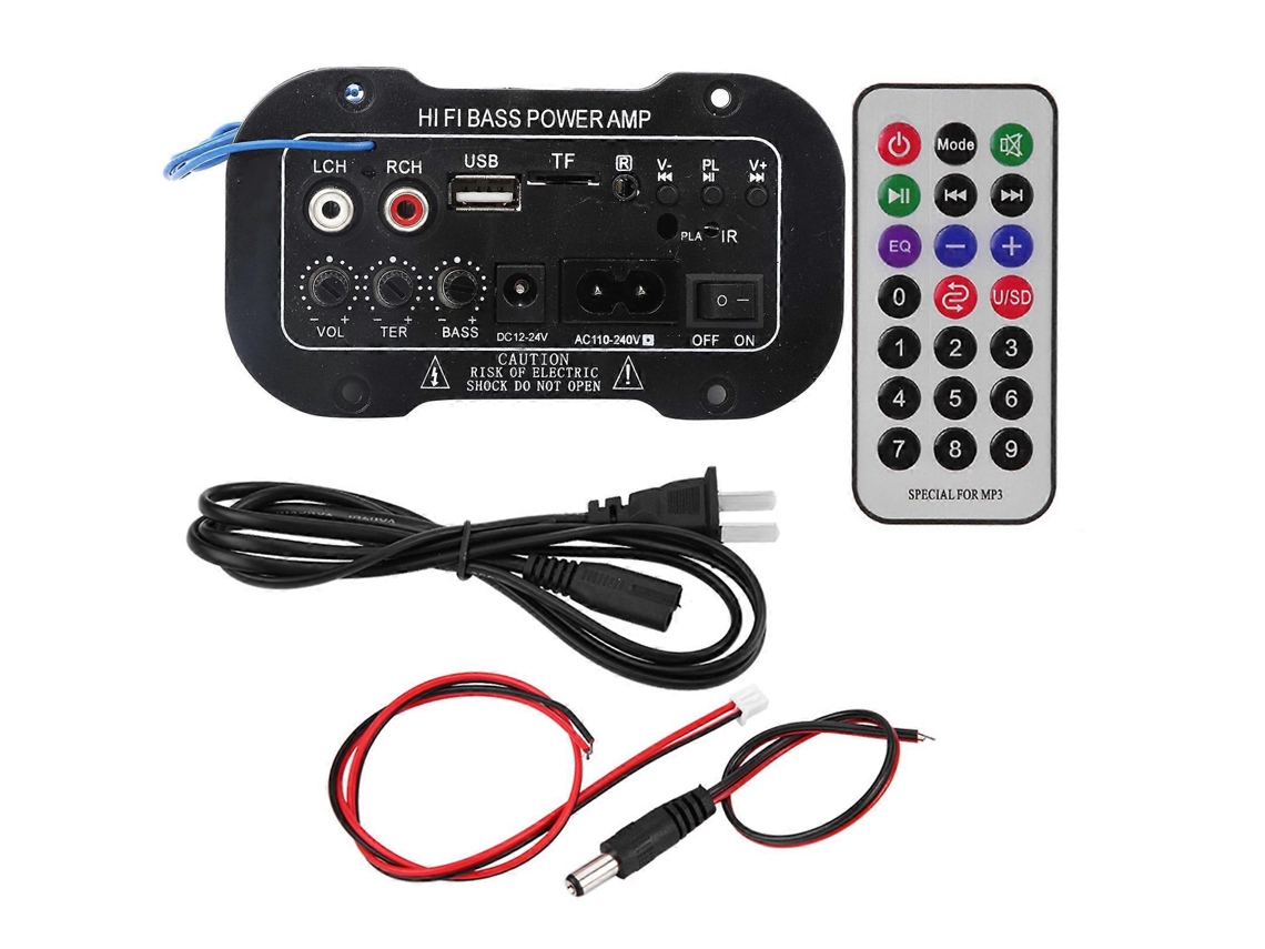 Amplificador De Áudio Estéreo De Alta Potência Hi-fi Hi-fi De 5 Polegadas Com Bluetooth Para Carro.