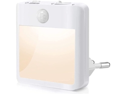 Duas Luzes Noturnas de Led com Sensor de Movimento e Intensidade Regulável, Luz Branca Quente 3500k, Adequadas para Quartos, Corredores BRILVIBERA
