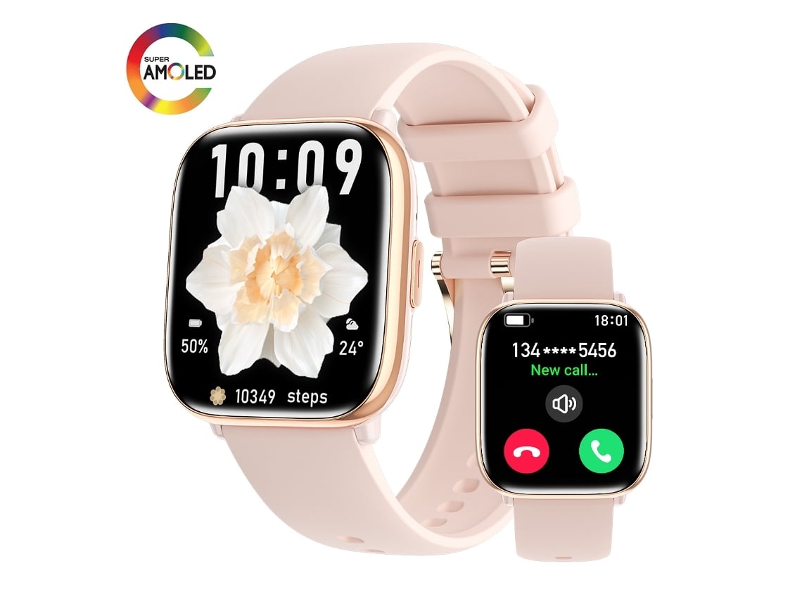 Smartwatch Hd12 Android E Ios Rosa