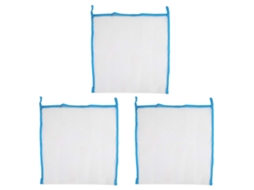 Mali 3pcs Sacola de Armazenamento de Brinquedos de Banho em Malha Portátil Azul