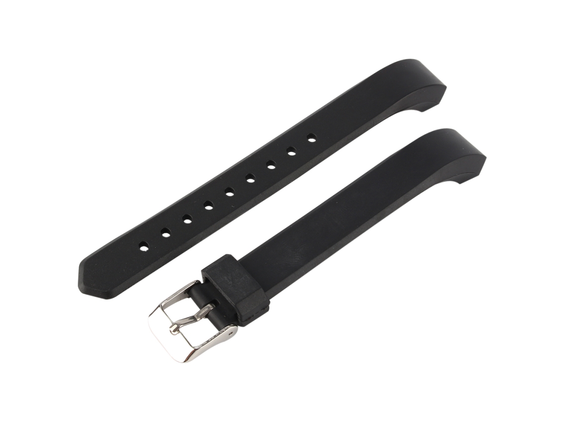 Pulseira inteligente para Fitbit Alta preta, com fivela sólida e segmentada | EOOCOO