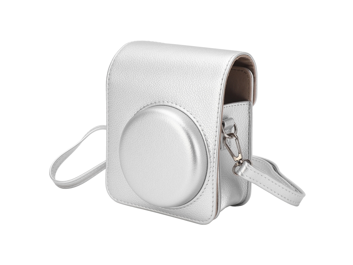 Estojo protetor Raum para câmera instantânea Instax Mini 40 com alça, bolsa de couro PU.