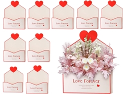 Caixas Envelope Para O Dia Dos Namorados, Design Romântico De Coração, Florais Para Casamento, Para Esposa