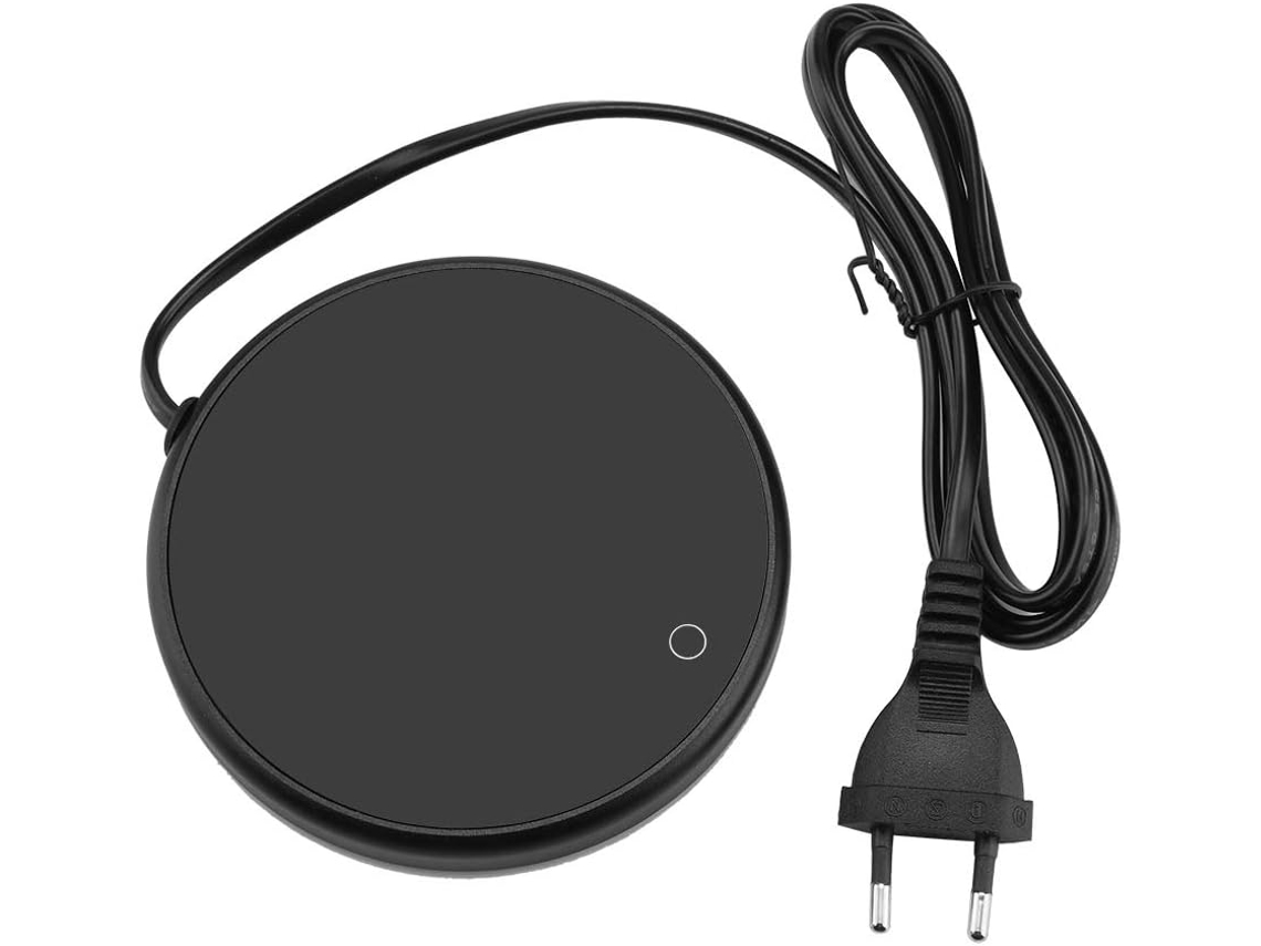 Lurelia Aquecedor De Canecas Usb 15w 220-240v 280ml Desligamento Automático Toque Alumínio Preto Para Café Chá