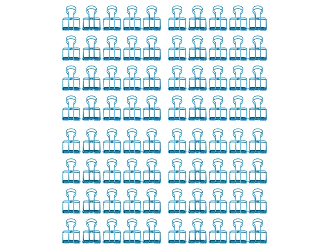 Pinzas Para Papeles Pequeñas 19mm 80pcs Metal Fuertes Clip De Carpeta Azul Suministros De Oficina