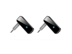 Transmissor E Receptor Bluetooth 2x Aux, Adaptador De Áudio Sem Fio Bluetooth 2 Em 1, Qualidade De Som Sem Perdas, Plug And Play.