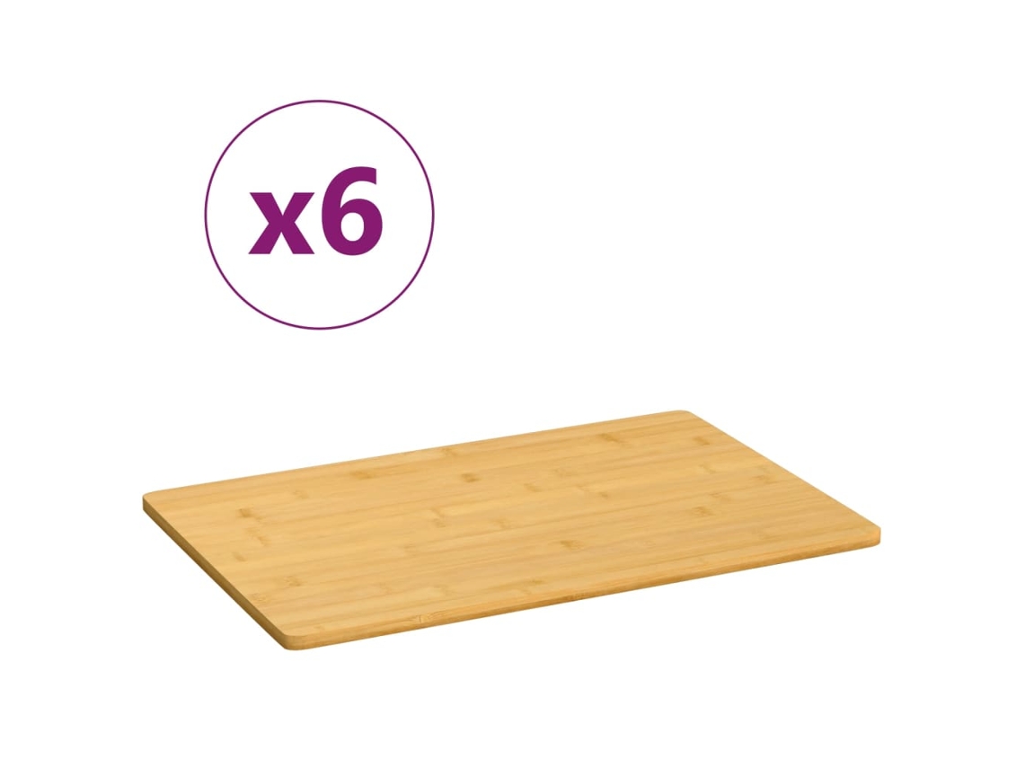 Breakfast Plate, Breakfast Plates Vidaxl Marrom Bambu (35 X 23 X 0.8 Cm)