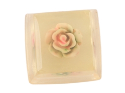 Teclado Artisanal De Resina Feito À Mão Rosa Rosa
