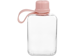 Garrafa De Água Portátil De 240ml Em Plástico Rosa, À Prova De Vazamentos E Leve, Ideal Para Esportes Ao Ar Livre E Caminhadas.