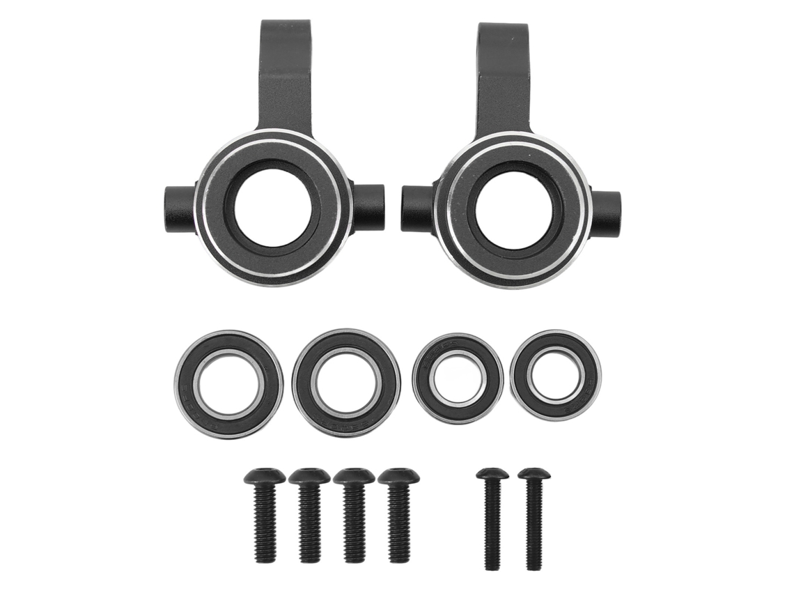 Kit Cojinetes De Copa Direccional Aluminio Para Coche Rc Traxxas Sledg 1/8 4wd Reemplazo Negro