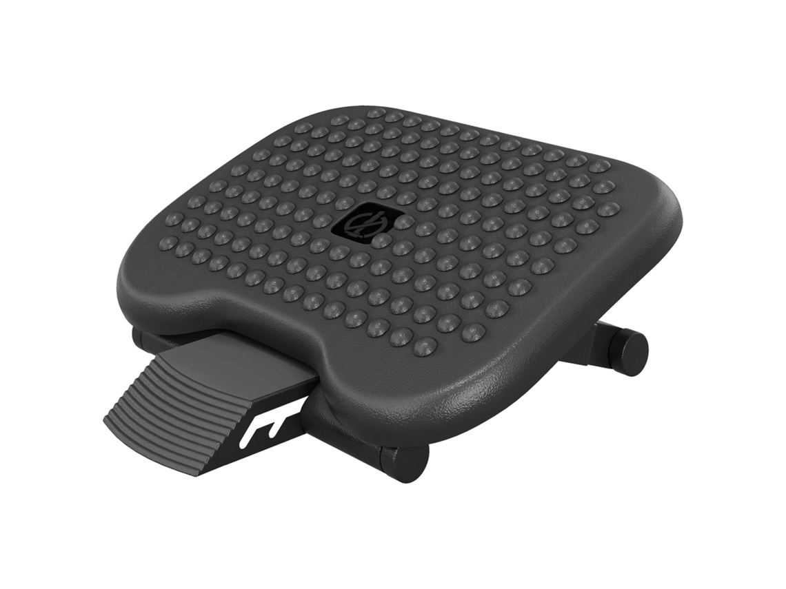 Apoio De Pé Ergonômico De Mesa Com Altura E Inclinação Ajustáveis 46 X 35 Cm Preto-ch