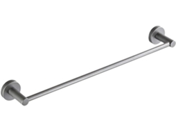 Nuobesty 1 Peça Suporte De Toalha Redondo Moderno E Simples Para Banheiro, Cinza, Construção Durável Em Cobre, Fácil De