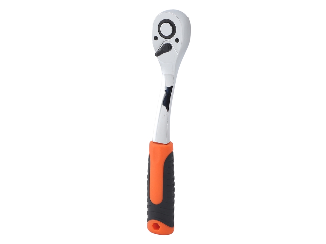 Chave De Catraca Com Alça Curva 1/2 Polegada 72 Dentes Aço 45 Bicomando Alta Precisão 12,5mm