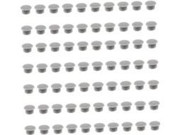 Hohopeti 300-buchas De Plástico Pp Cinza Para Furadeira, Design Redondo De 10mm, Fácil Instalação Em Prateleiras E