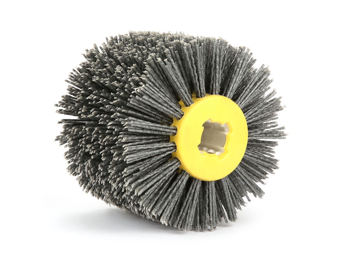 Rueda De Cepillo De Alambre Para Polimento E Lixa Grit 80