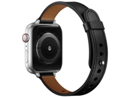Bracelete para 22mm Universal Couro Genuíno Preto XIAOMOYU