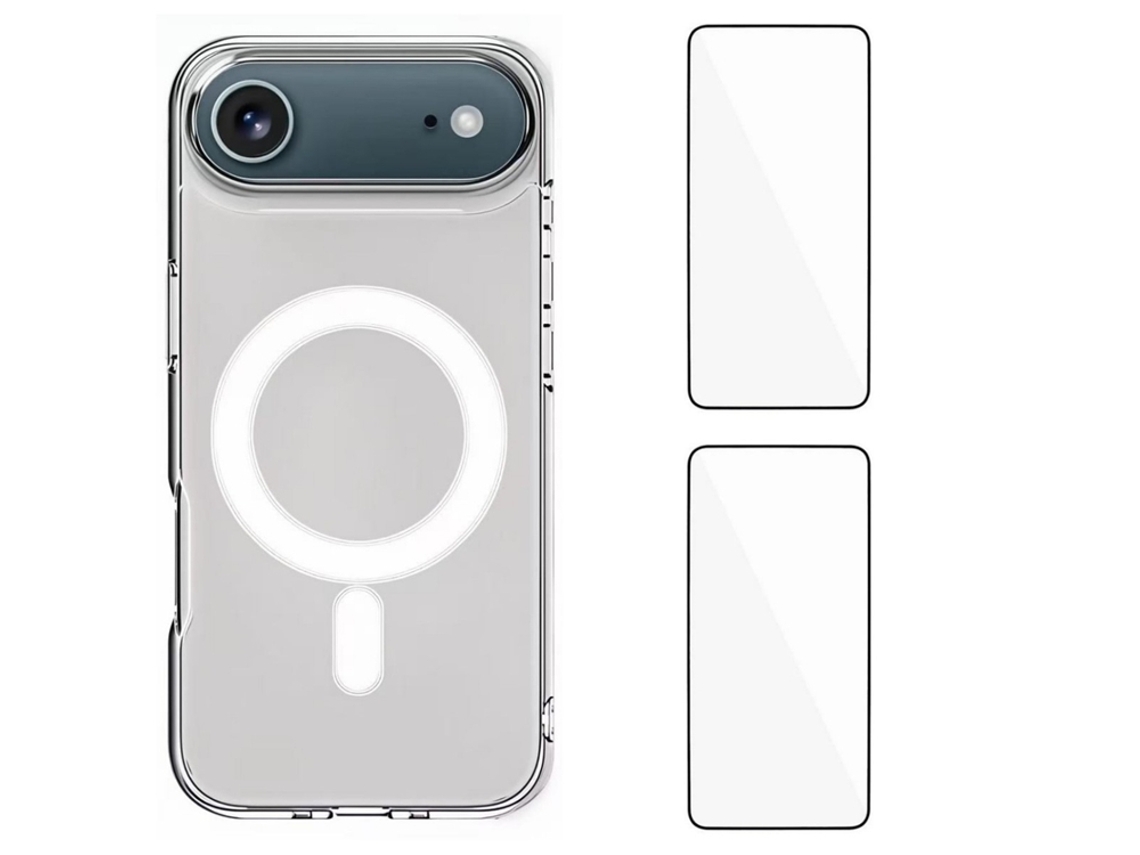 Capa Para Celular Wanlonfeng Para Iphone Air Magsafe pacote Com 2 Vidro Temperado