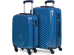 Conjunto de Malas de Viagem SKPAT Estampado Azul (70 L)