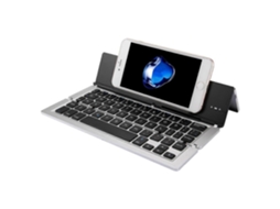 Teclado Bluetooth Dobrável, Ultrafino e Recarregável F18 com 58 Teclas e Suporte. TAISHENGDA