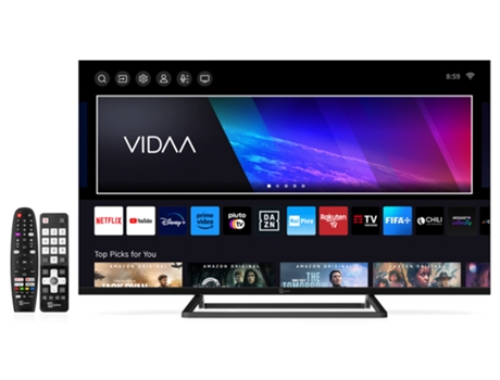 Smart Tv TELE SYSTEM 40 Polegadas Full Hd Certificado Cam Tivùsat Hd Ts40Flfhdsmv13 Dual Tv Hbbtv Hdr10 Hlg Frameless Led Tv Powered By Vidaa