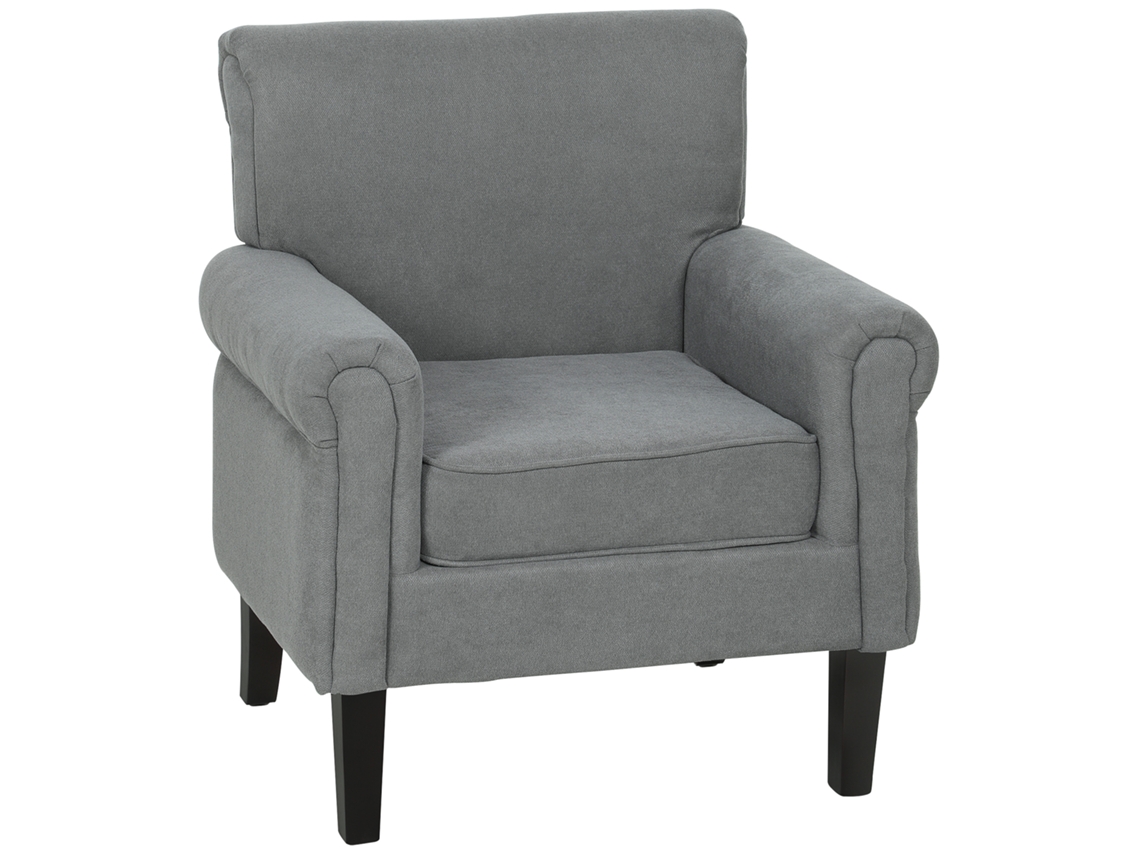Poltrona Tecido Relax 79x72,5x88 Cm Cinza