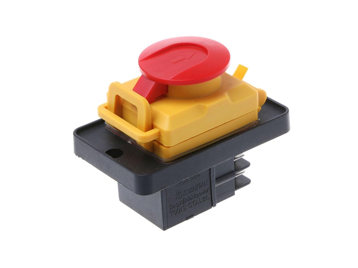Botão De Controle Kjd12 12a 250v 4 Pinos Atualizado Com Proteção Padrão Para Marcenaria