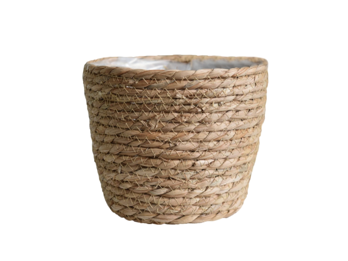 Cachepot de Trança para Plantas com Flores Frescas e Verdejantes, Design Artesanal LAXISCREED