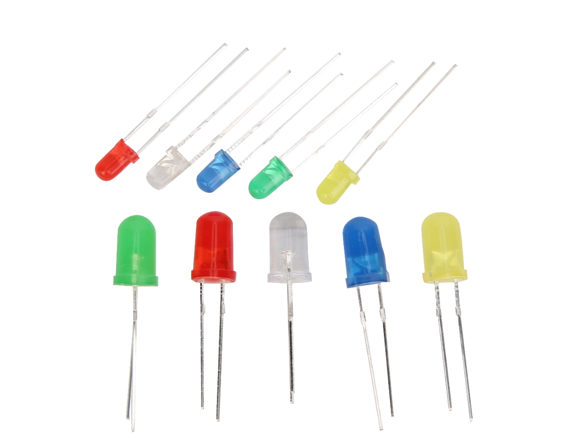 Laxiscreed Kit De Leds Multicoloridos 3mm E 5mm Para Projetos Eletrónicos