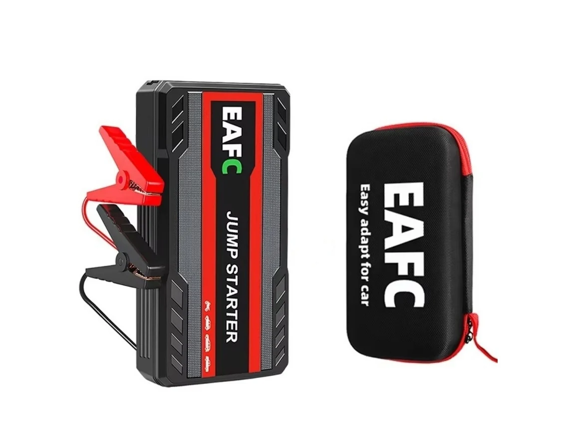Arrancador De Emergência Para Auto Eafc De 12 V, 600 A, Com Interface Usb E Iluminação Led, Aplicável A Veículos A Gasolina De 3,0 L, Com Mala