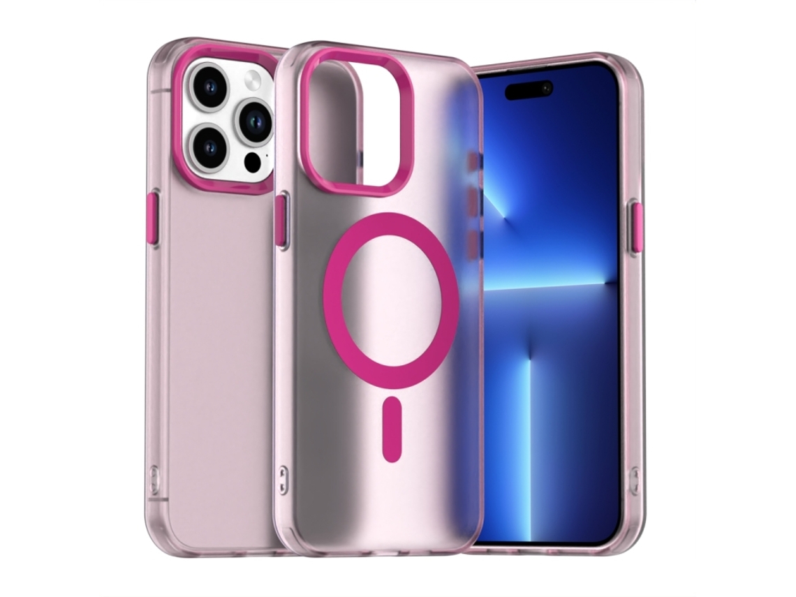 Capa Híbrida Para Iphone 14 Pro - Pc E Tpu Com Magsafe | Candy Design - Vermelha