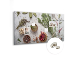 Quadro Magnético Especiarias Para A Cozinha Espelharte (120x60 Cm)