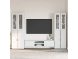 Vidaxl Conjunto De Móvel De Tv Florin 3 Unid. Branco Brilhante
