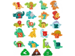 Blocos De Aprendizagem Infantil Com Letras, Números, Quebra-cabeça,
